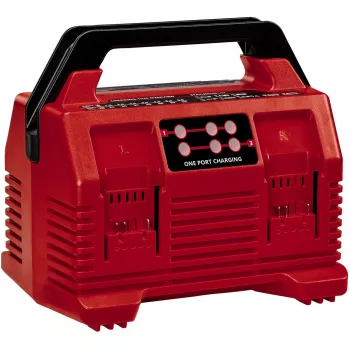 EINHELL Power X-Quattrocharger 4A - caricabatterie universale Power X-Change per 4 batterie (indicatore di stato LED | ricarica parallela | ricarica rapida | gestione della ricarica | Ri