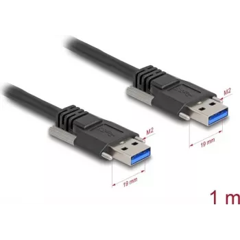 Cavo USB DeLOCK 80997 USB 3.2 Gen 1 1 m USB A nero