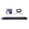 QNAP TL-R400S - array di dischi - 4 vani (SATA-600) - SATA 6Gb/s (esterno) - rack - installabile - 1U