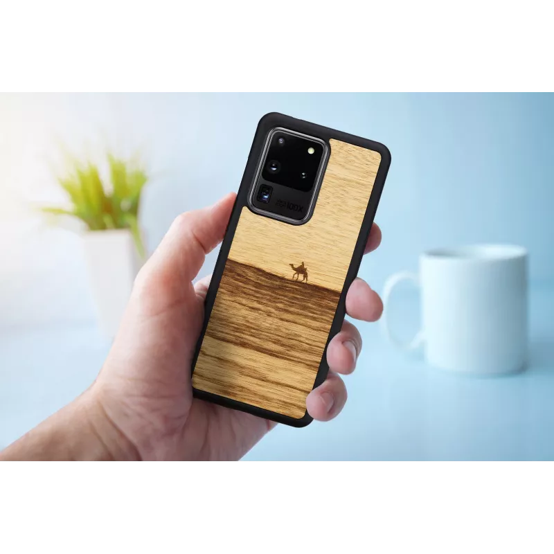 Custodia per cellulare Man and Wood Galaxy S20 Ultra terra nero