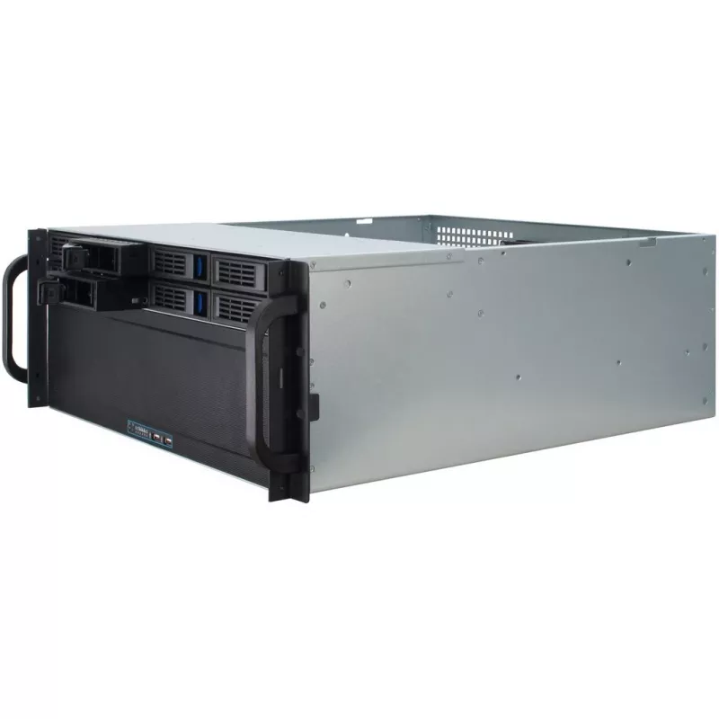 Case per server Inter-Tech 4U-4408 rack nero, argento