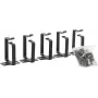 Anello passacavi LOGON RAO120BL nero alluminio 44x60x44mm