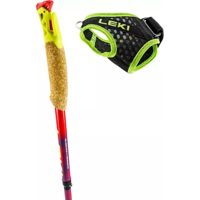 Bastoncini da trekking Leki TRL Ultratrail FX One 115 cm, rosso