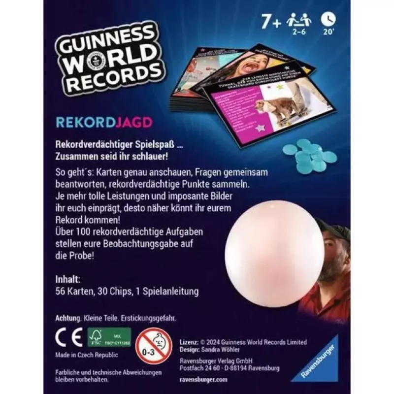 Guinness World Records - Rekordjagd, gioco di carte
