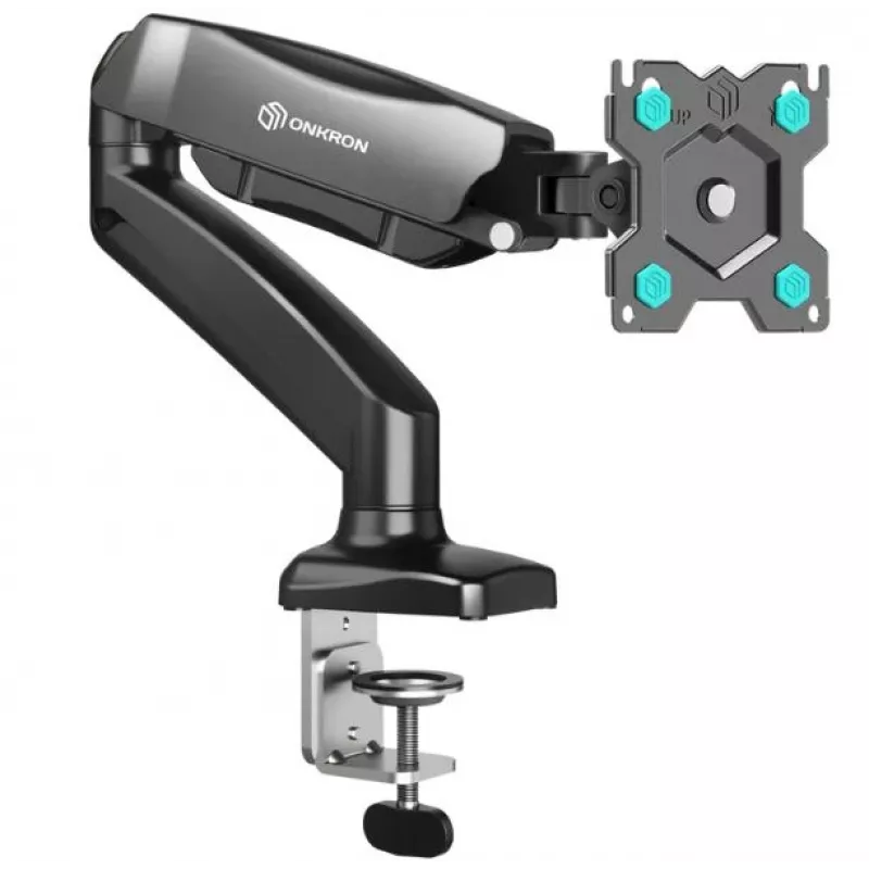Supporto da tavolo orientabile e inclinabile ONKRON G80-B per monitor 13 inch-32 inch, max. 8 kg, con rotazione, nero