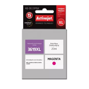 Cartuccia d'inchiostro ActiveJet AB-3619MNX compatibile per Brother LC3619M XL magenta 20 ml resa alta (XL)