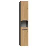 Topeshop NEL I ANT/ART mobile bagno grafite, rovere