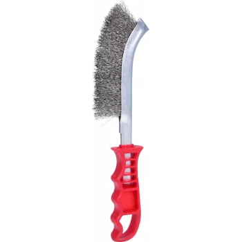 Spazzola metallica KS Tools 201.2301, 250 mm, setole in acciaio inox