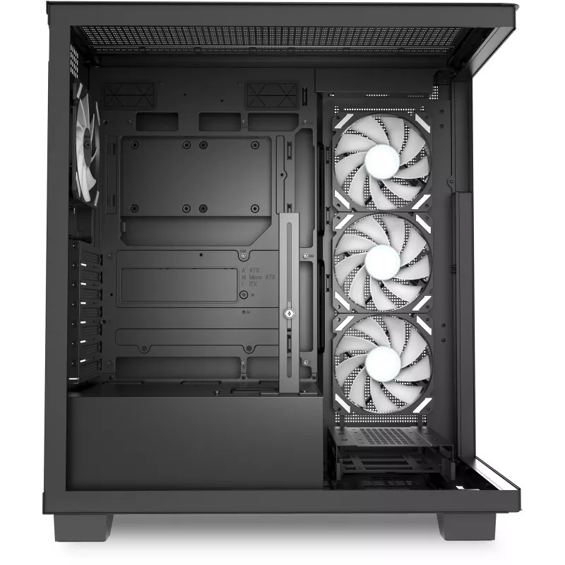 ELITE SHARK CA500, case tower nero, 2x vetro temperato