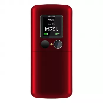 Telefono flip Beafon Fold 10 Silver Line rosso-argento Dual SIM