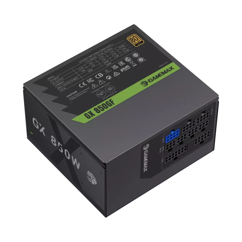 Gamemax alimentatore, 80 PLUS, Gold | GX 850GF | 850 W