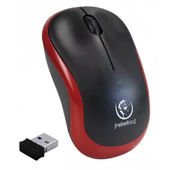 Mouse ottico wireless Rebeltec METEOR rosso RBLMYS00049 USB