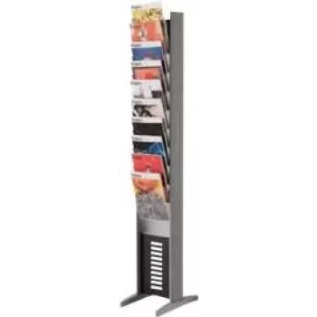 Paperflow espositore per depliant EPI 10F ALU 10 livelli alluminio display autoportante (MPN 278N.35)
