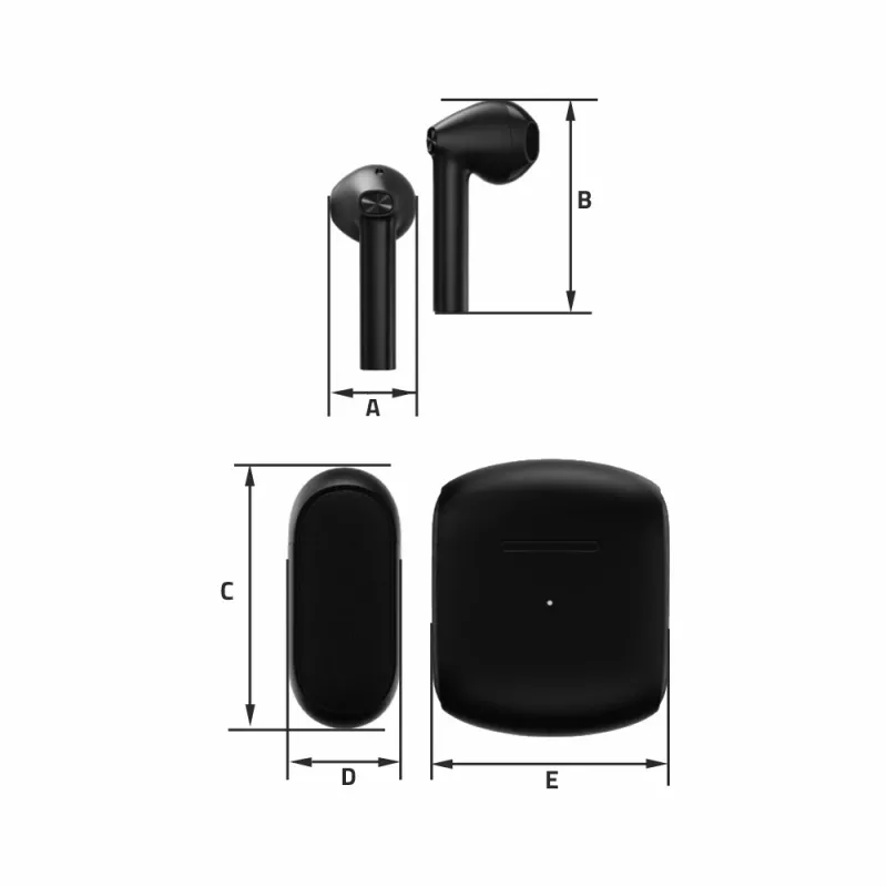 Cuffie Manta MTWS010B Rytmo X TWS nero
