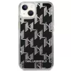 Karl Lagerfeld KLHCP14MLMNMK iPhone 14 Plus 6.7 custodia rigida nero / nero Liquid Glitter Monogram