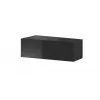 Supporto TV Cama Meble VIGO SLANT '90' – 900×400×300 mm, piano superiore nero (truciolare), struttura nera, lucido