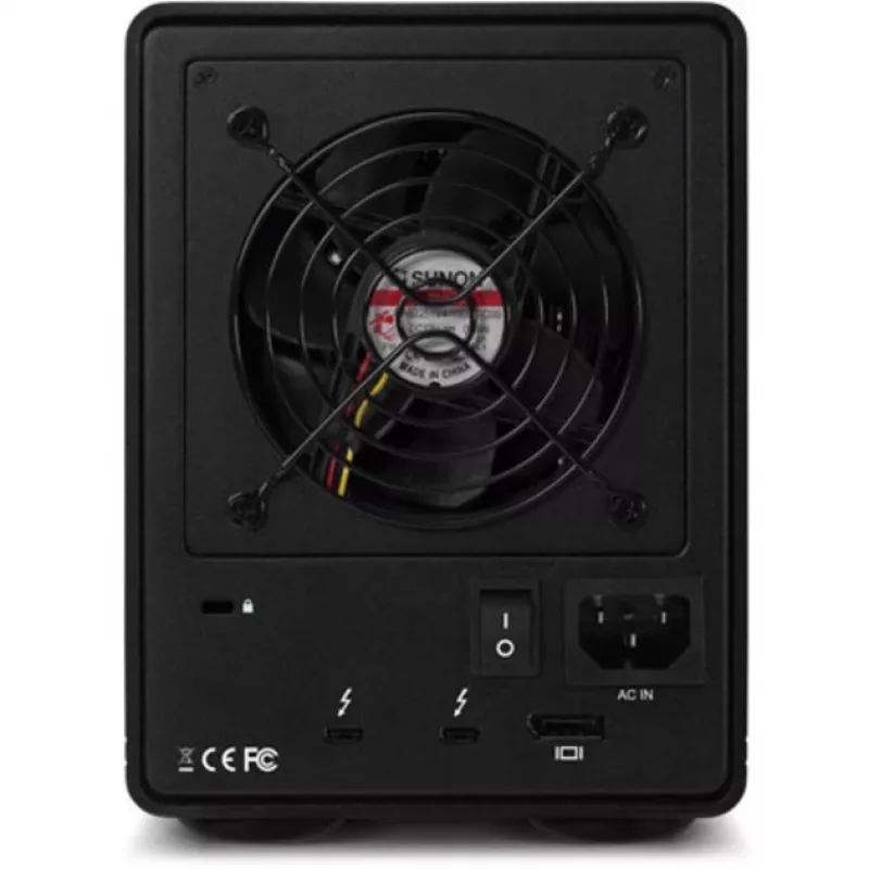ThunderBay 4 - RAID 5 (nero, box di archiviazione a 4 vani con doppia porta Thunderbolt 3)
