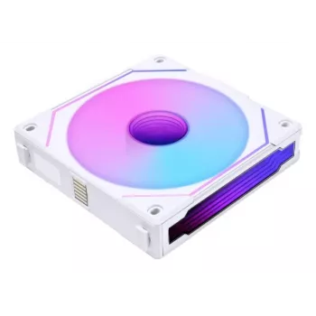 120mm Lian Li UNI FAN SL-INF Wireless ARGB PWM — bianco, sistema di ventole modulare magnetico
