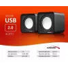 Diffusore PC a 2 vie Audiocore AC870 B — 3 W RMS, alimentazione USB con filo, ingresso 3,5 mm, 2.0 canali