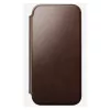 Custodia per cellulare Nomad Modern Leather Folio Cover per iPhone 17 Pro Max — marrone, pelle, schermo da 6,3