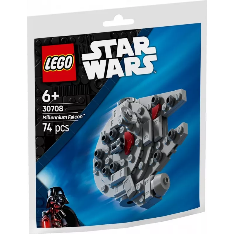 LEGO giocattolo da costruzione 30708 Star Wars Millennium Falcon mini modello Polybag, piccolo set da collezione