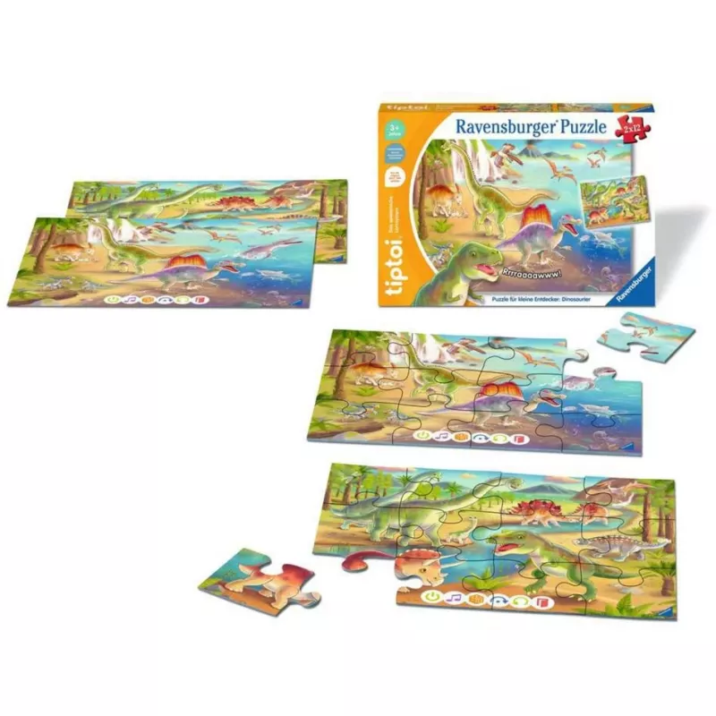 Puzzle tiptoi per giovani esploratori: dinosauri