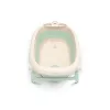 Vasca da bagno per neonati neno LUCY STAND pieghevole con supporto, rettangolare, 1 ripiano, portata max 30 kg, bianco