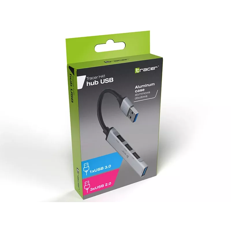 Hub USB Tracer 3.0, H41, 4 porte