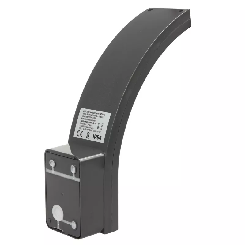 Lampada da parete esterna LED MACLEAN MCE343 GR – 10 W, illuminazione per facciate, grigio