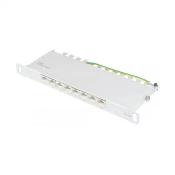 Good Connections Patchpanel 10Cat. 6A 8-P. 0,5HE grigio chiaro