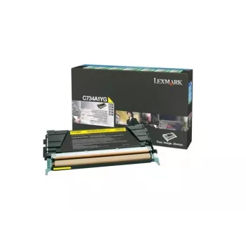 Lexmark - cartuccia toner - 1 x giallo - 6000 pagine - LRP / LCCP (C734A1YG)