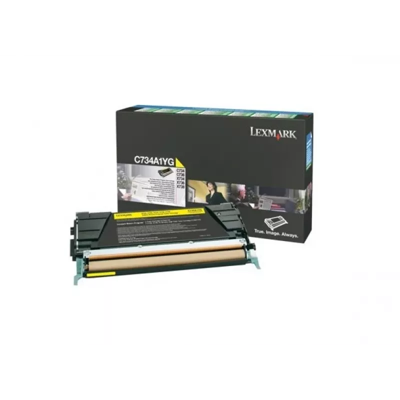 Lexmark - cartuccia toner - 1 x giallo - 6000 pagine - LRP / LCCP (C734A1YG)