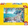 Schmidt Spiele Terrassen am Meer, puzzle 1000 pezzi, scena paesaggistica marittima