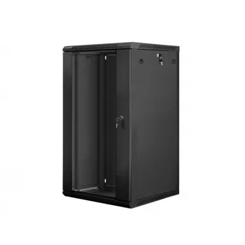 Armadio di installazione a parete Lanberg 19'' 22U 600x600mm nero (porta in vetro)