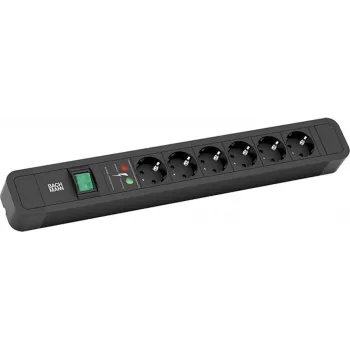 Cavo prolunga elettrica Bachmann Primo 2 2m 6 prese AC nero