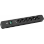 Cavo prolunga elettrica Bachmann Primo 2 2m 6 prese AC nero