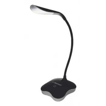 Lampada da tavolo ESPERANZA ELD105K MIMOSA — lampada da scrivania LED con luce notturna, nera