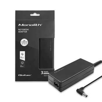 Alimentatore Qoltec 51774 per monitor LG 25W | 1,3A | 19V | 6,5 * 4,4 + cavo di alimentazione