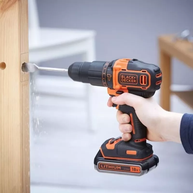 Black & Decker BDCHD18K1B2-QW trapano 1400 giri/min