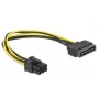 Cavo di alimentazione Delock 82924 SATA 15 pin a 6 pin PCI Express