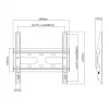 Supporto di montaggio SBOX PLB-2522F-2 per carichi 23–43/45 kg, piastra 200×200 mm