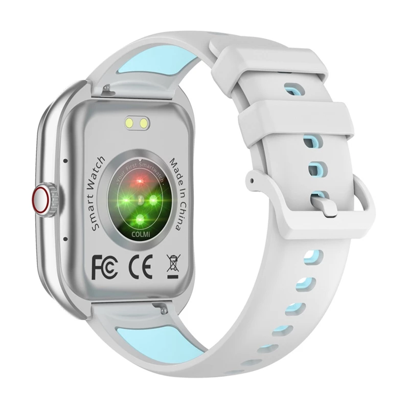 Smartwatch Colmi P86 argento Bluetooth cardiofrequenzimetro, cassa argento