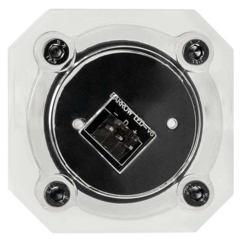 Flussimetro Barrow SLFV1-RGB ARGB acrilico inline per circuiti di raffreddamento a liquido personalizzati