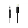 Cavo Belkin Lightning a jack cuffie - Lightning maschio a mini jack stereo maschio - 91,4 cm - nero - per Apple iPhone (Lig