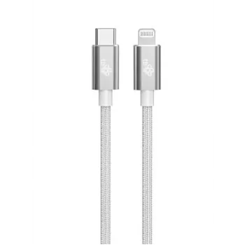 Cavo TB USB-C - Lightning intrecciato 1m, argento