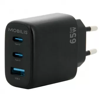 Caricabatterie universale per dispositivi mobili nero AC Auto Mobilis 001364