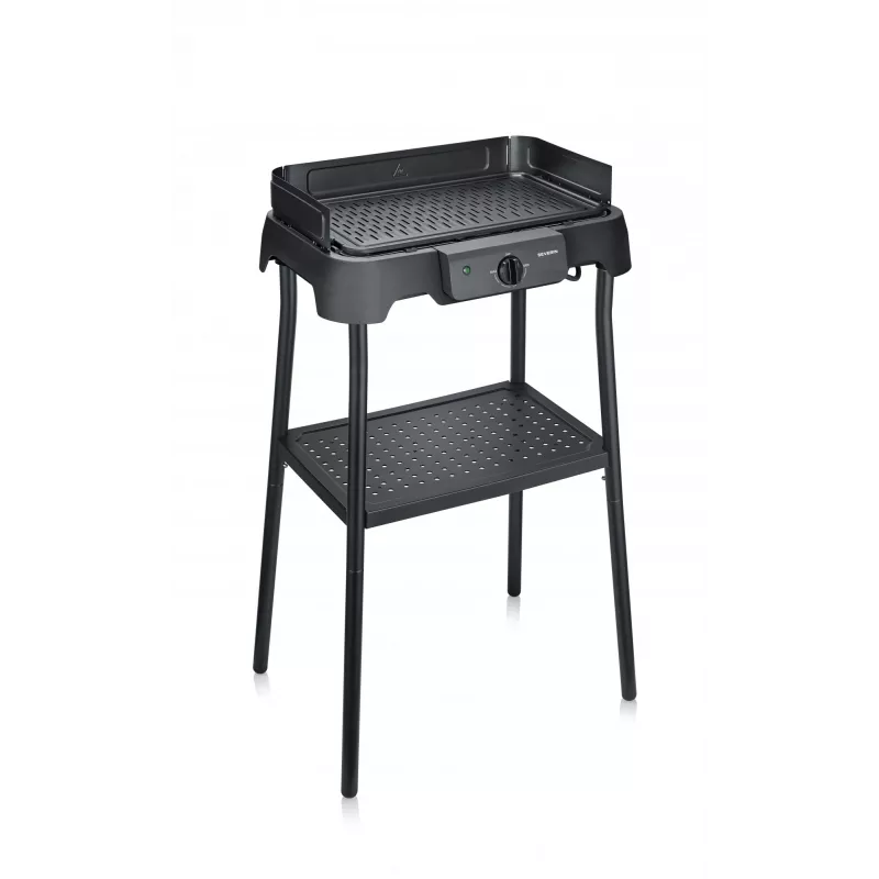 Griglia elettrica da tavolo SEVERIN PG 8596, 2000 W, griglia rettangolare, nero, manopola
