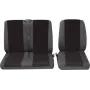 Fodera per sedile auto PETEX sedile conducente poliestere rosso/antracite modello 30071912