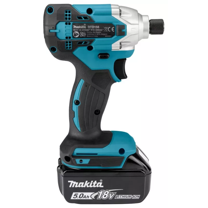 Avvitatore a impulsi a batteria Makita DTD156RTJ 2500 RPM verde