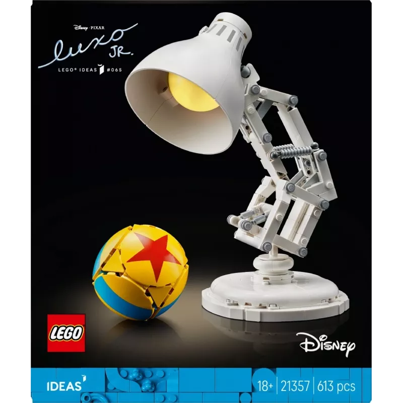 Giocattolo da costruzione LEGO Ideas modello 21357 — Luxo Jr., 613 pezzi, 290×140×110 mm